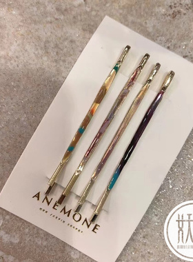 日本本土ane mone时尚百搭一字少女夹刘海碎发夹侧边无痕发饰