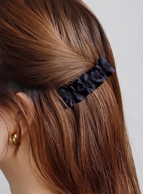 日本本土Ane mone布艺褶边发夹弹簧夹马尾夹发饰时尚百搭甜美