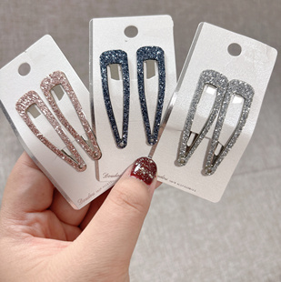 日本本土亮闪拜拜夹组合气质刘海侧边夹