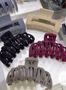 日本本土ane mone秋冬发抓新品抓夹扎发夹子限定款日系鲨鱼夹