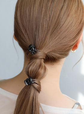 日本本土ane mone碎发小夹子女侧边发卡迷你黑色小抓夹刘海夹