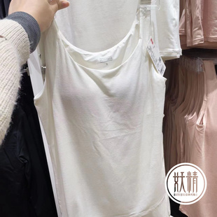 日本本土UNIQLO优衣库heattech自发热无痕带胸垫保暖女款背心