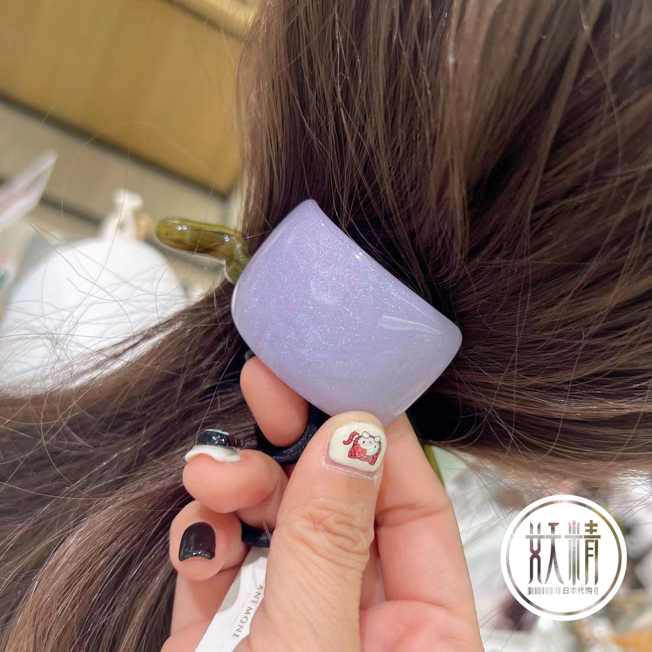 小奶盖几何糖果色扎头皮筋