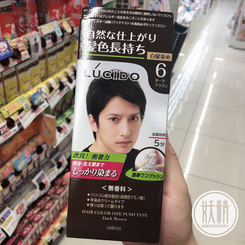 日本染发剂天然男士遮白发染头发