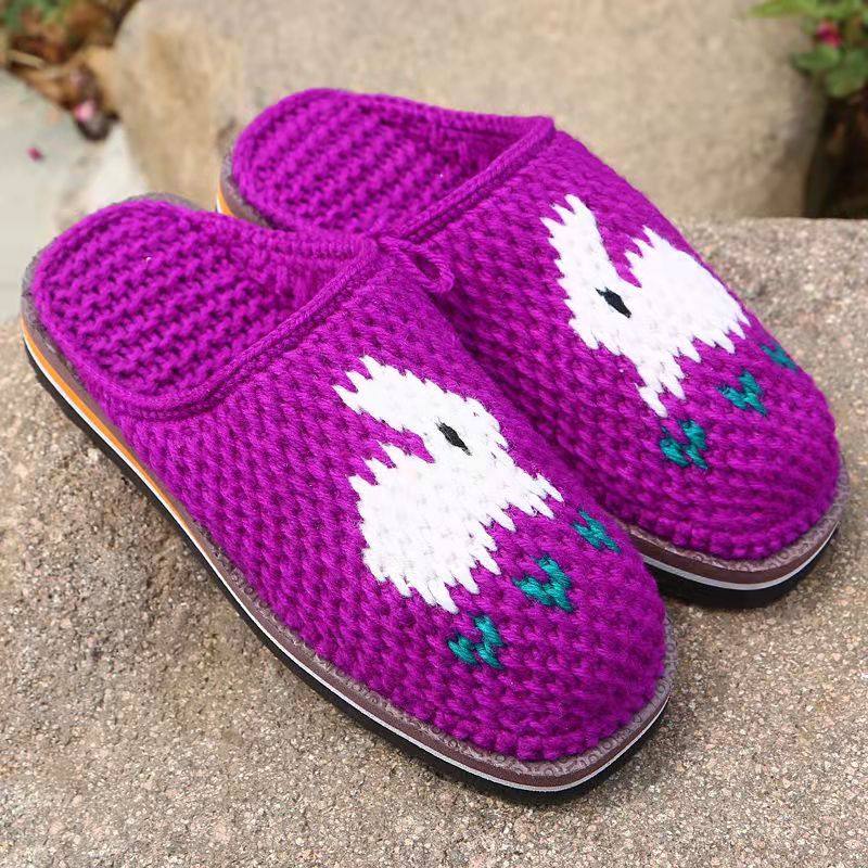 纯手工毛线拖鞋2021冬季新款手工编织情侣居家休闲毛线防滑拖鞋,居家布艺,居家棉拖/棉鞋,淘宝优惠券,粉丝福利购,淘宝优惠卷