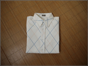 特 夏季男装短袖衬衫休闲格子衬衣涤纶速干凉快面料休闲上衣