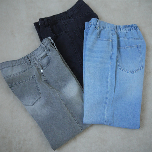 外贸单秋冬女装纯棉牛仔裤长裤子重工水洗做旧休闲裤子直筒裤阔腿,女装/女士精品,牛仔裤,淘宝优惠券,粉丝福利购,淘宝优惠卷