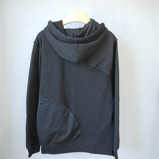 外贸单秋冬拉绒男女装 连帽抽绳卫衣休闲服上衣宽松运动反光标 长袖