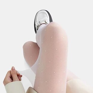 Slim Panty Dot Thin Summer Fit Waist High Tights Polka Women