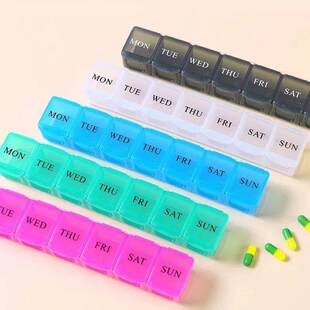 New Cases Days Organizer Pill Travel Portable Weekly Box