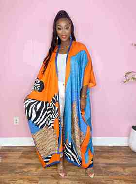 Beach ver Up Women Printed Bohemian Bikini ver Ups Kimonos 2