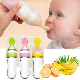 Feeder Dropper Silicone Baby for Bottle Spoons Feeding Spoon