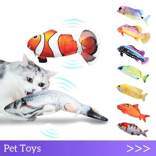 Electric Cat Toy Fish Pet Cat Toys Simulation Fish Swing Kit
