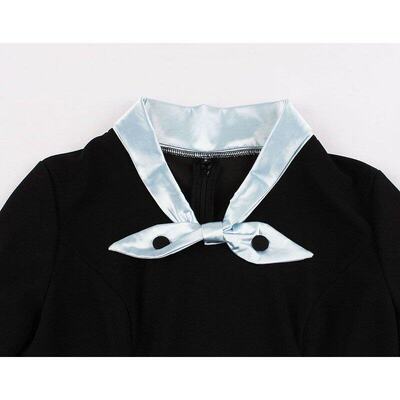 WomenVintagBow-NeckDr