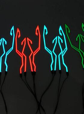 4 Flashing Warning Lights Waterproof Motorcycle Bike Helmet