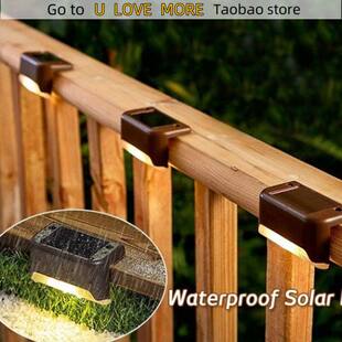 Stair LED Lights Garden Outdoor Path Lamp Solar White Warm