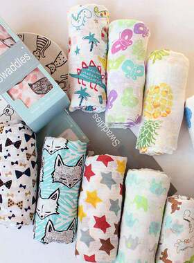 Muslin 100% Cotton Baby Blanket 115*115cm Soft Newborn