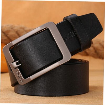 Mens Waist Belt Men Belts Leather Man For Jeans Black Male 1