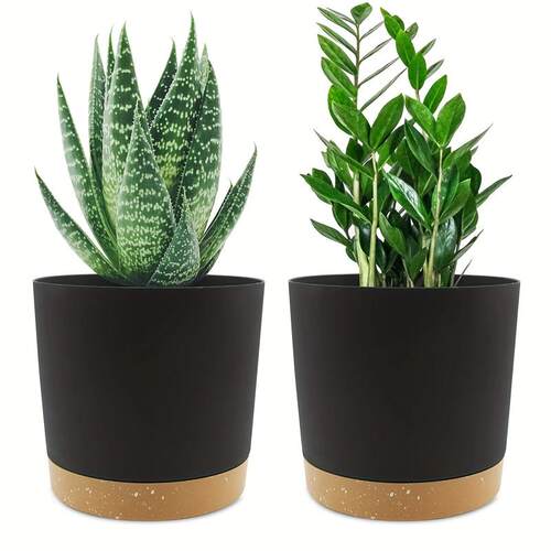 2pcs 16.51cm Flowerpot Removable Bottom Round Flower Pot 6.5