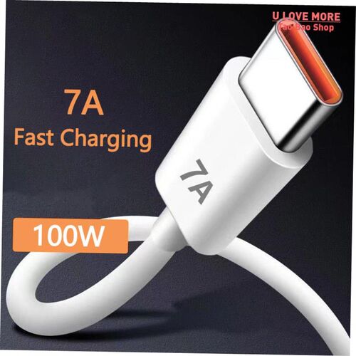7A 100W Type C USB Cable Super-Fast Charge Cable for Huawei