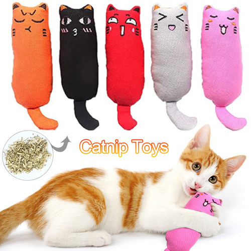 Cat Toys Funny Interactive Plush Teeth Grinding nip Toy Kitt