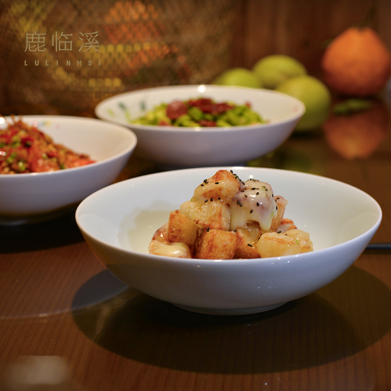 景德镇釉下彩手绘菜盘工厂店餐具