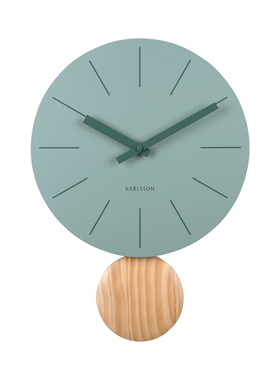 荷兰KARLSSON新款Arlo摇摆时钟简约现代创意进口挂钟客厅餐厅钟表