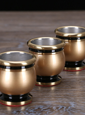 酒杯纯铜关公供佛财神爷