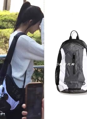 韩国代购 NOIAGO 官网正品 newjeans金玟池Minji同款撞色双肩书包