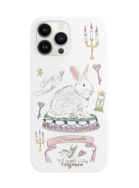 韩国代购 dimanche 卡通兔子蛋糕有光无光菲林壳 苹果三星手机壳