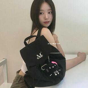 限时特价 韩国代购 MUCENT 官网正品 网红款抽绳迷你小背包双肩包