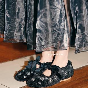 rockfish 毛绒绒串珠保暖玛丽珍鞋 FANG联名款 SUSAN 韩国代购