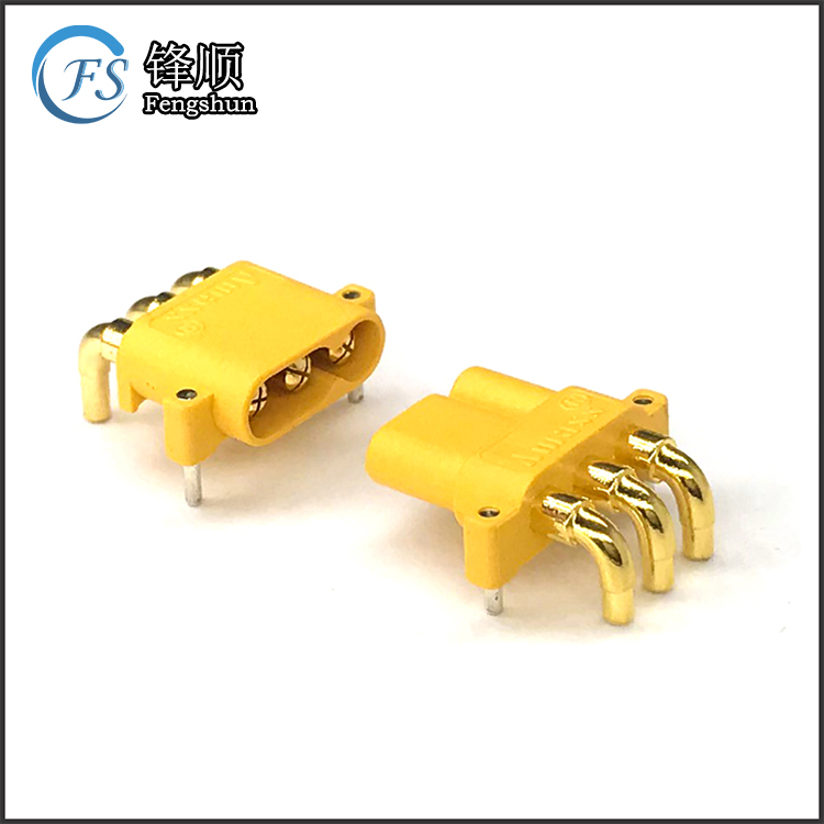 原装正品Amass三芯卧式PCB连接器