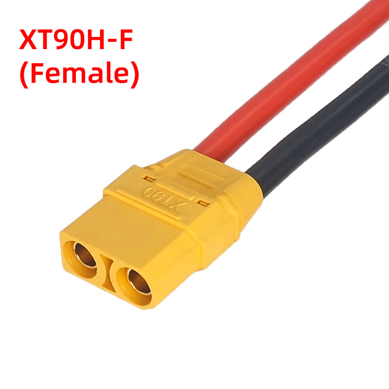 原装艾迈斯XT90插头带线 XT90H-F母头连接线 无人机充电器延长线图片