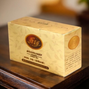 七彩云南 庆沣祥 大叶滇红茶叶 月光金60g盒装 特级滇红方便小袋