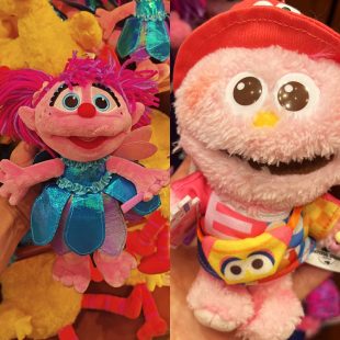 日本购大阪环球影城USJ 芝麻街艾比艾莫小女孩abby 毛绒挂件公仔