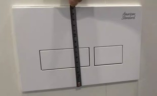 排水按键 美标暗装 隐藏式 水箱配件 4006挂壁墙排马桶双按冲水面板