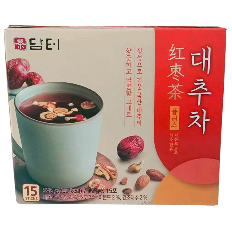 韩国进口丹特大枣茶 红枣茶扁桃仁红枣核桃养生茶女生经期好伴侣