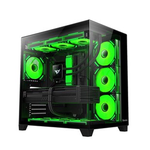 航嘉机箱 S920 S960 S966 S980暴风雪MAX全景版海景箱ATX双面钢化