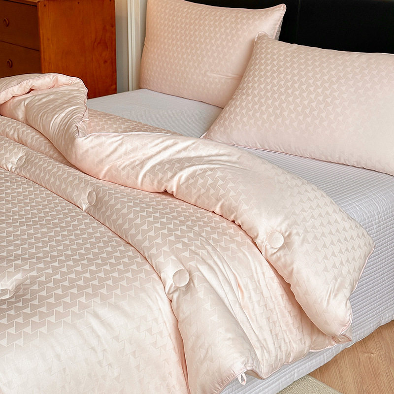 海门区静月庭纺织品厂感a类木本提花大豆纤维被芯母婴春秋被秋冬