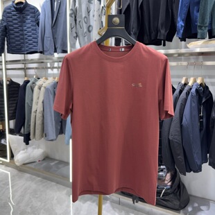 H系剪 T恤圆领休闲透气纯色简约体恤衫 夏季 短袖 潮2W080A 新款