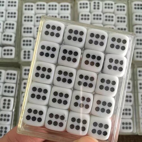 包邮台湾密胺大码红黑骰子