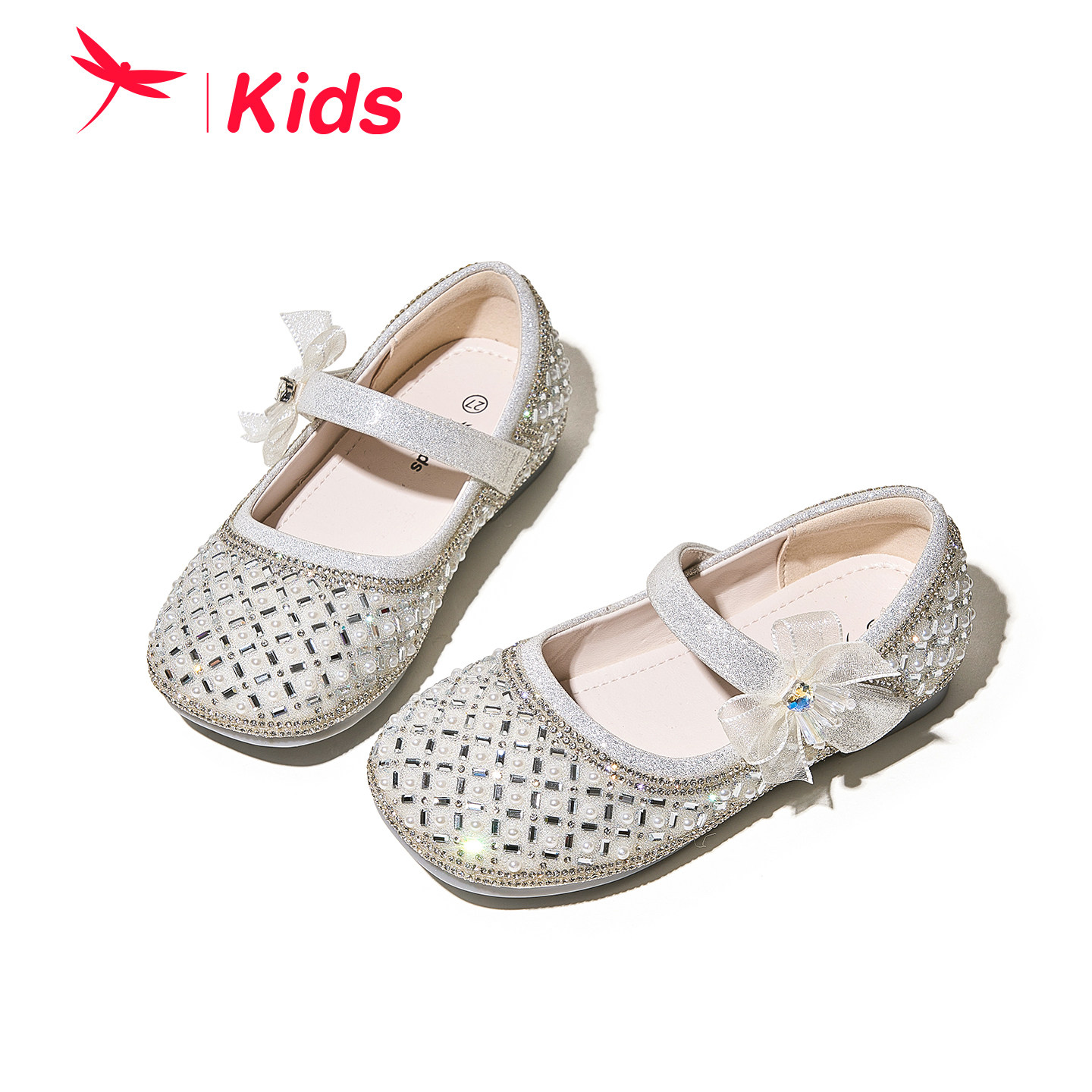 红蜻蜓女童鞋2026春季新款水钻公主鞋儿童皮鞋演出水晶鞋软底单鞋,童鞋/婴儿鞋/亲子鞋,水晶/水钻鞋,淘宝优惠券,粉丝福利购,淘宝优惠卷