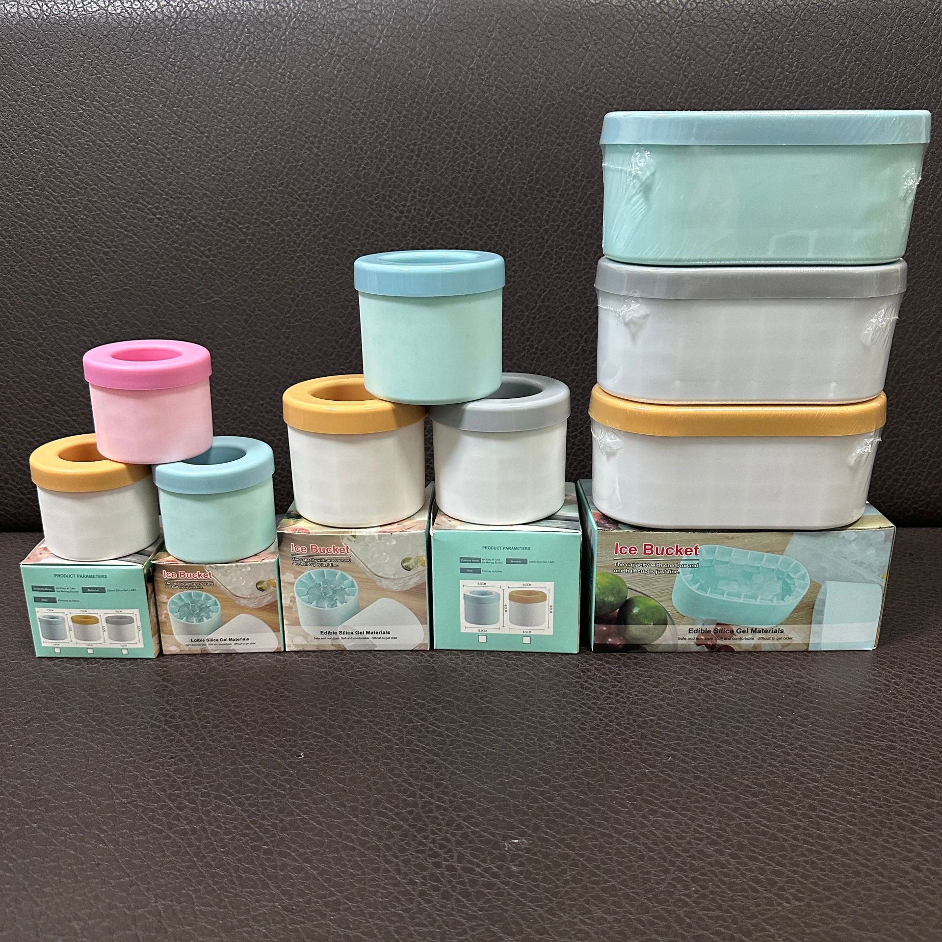跨境现货硅胶冰格冰块模