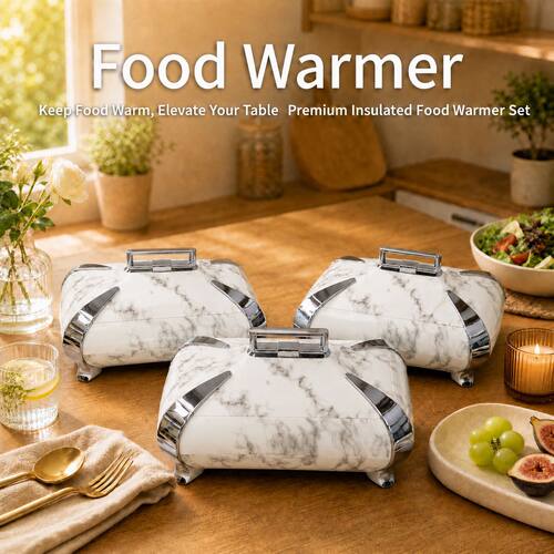 跨境爆款食品级保温饭盒food warmer3L-4L-5L大容量不锈钢保鲜盒