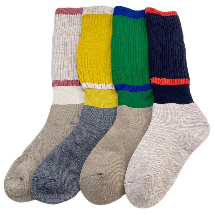 日单 冬季脚底加厚全毛圈袜口宽松撞色个性条纹女士小腿袜子,女士内衣/男士内衣/家居服,长筒袜,淘宝优惠券,粉丝福利购,淘宝优惠卷