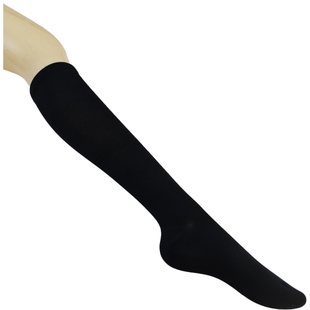 日单黑色长筒袜女天鹅绒及膝学生JK制服袜子基础款