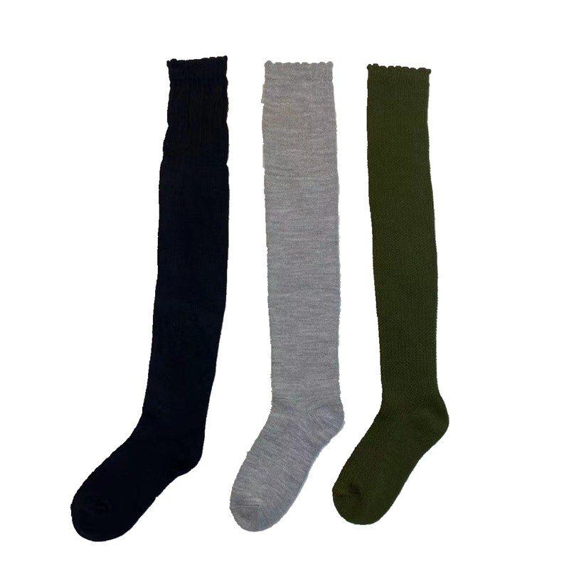 其他高筒保暖混纺长袜子复古