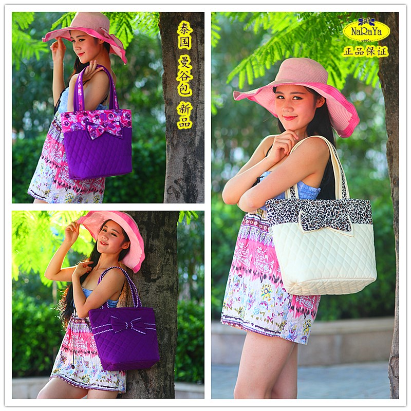 泰国NaRaYa曼谷包秋季新品耐磨帆布包大容量单肩包女包手提包