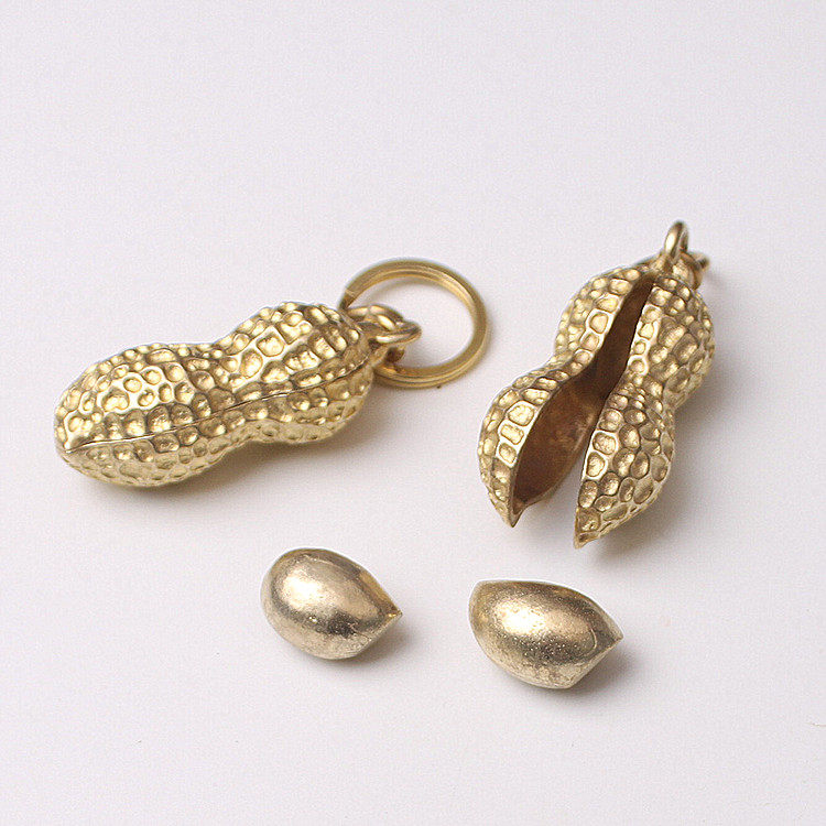 中国风黄铜钥匙扣挂件吊坠项链手串花生男女汽车实心礼品在类目 节庆用品/礼品, 创意礼品, 钥匙扣中 - 来自Buy2taobao.com提供专业的淘宝代购服务